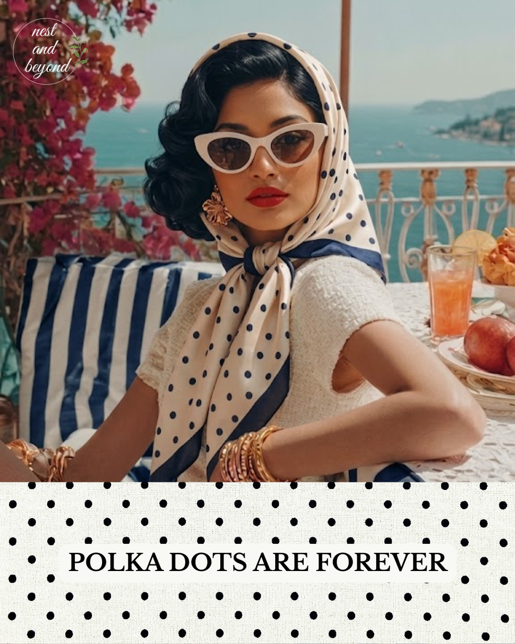 'Polka Dot' scarf