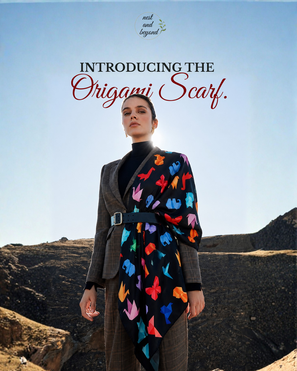 'Origami' scarf