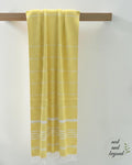 'Yellow Minimalist' Bamboo towel