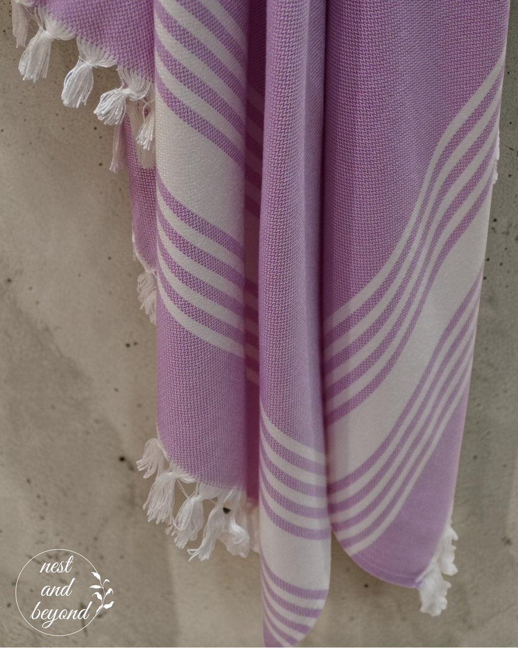 'Lavendar Minimalist' Bamboo towel